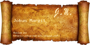 Jokus Margit névjegykártya